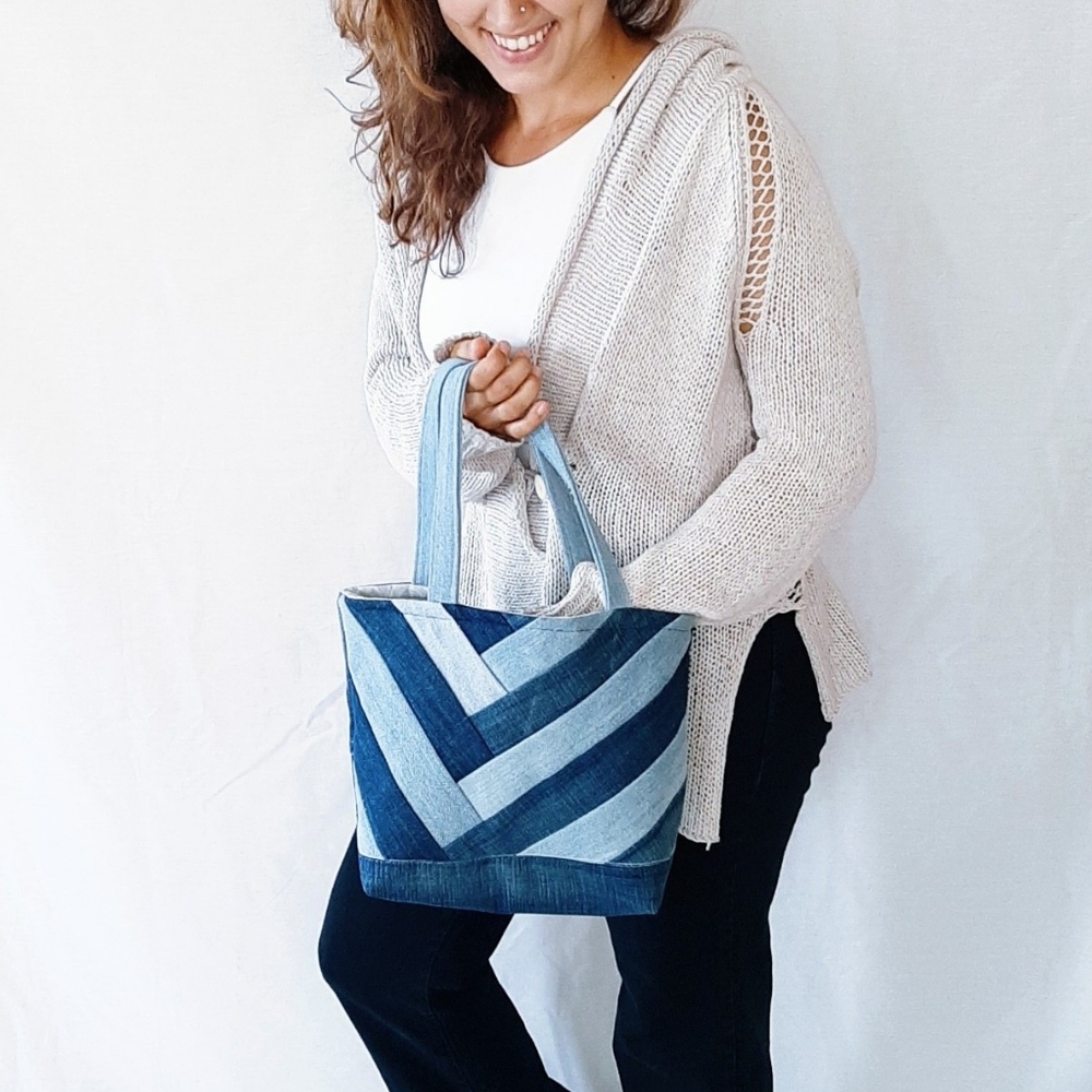 Custom Made Denim Handbag